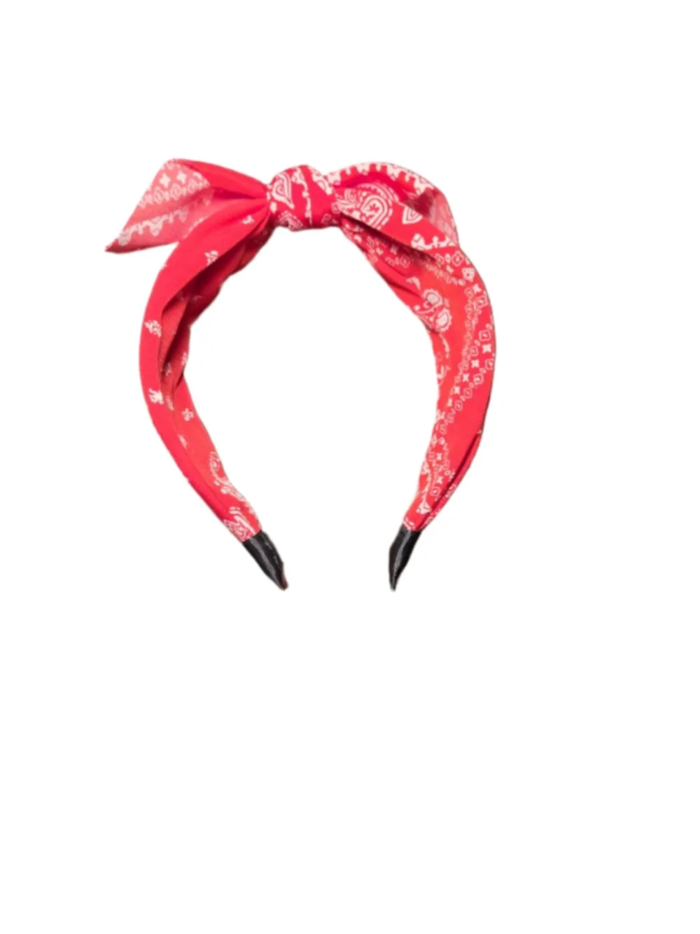 Unbranded Blue White Red Bandana Bow Headband One Size One piece